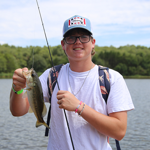 The great fishing on Lake Dealey