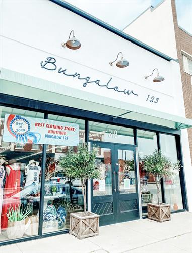 Bungalow 123 is located at 319 E. California St., next door to the Gainesville Post Office.