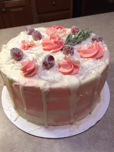 Cranberry Orange Winter Cake-Layered-Seasonal