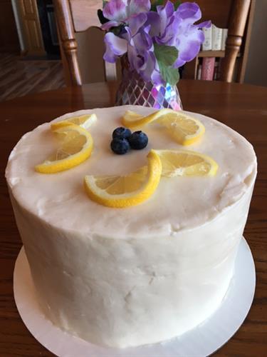 Palomino Berry Lemon Cake-Layered