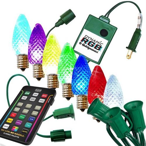 C-9 Color changing holiday lighting (NON permanent)