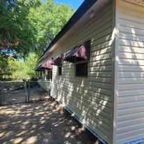 Vinyl siding job.