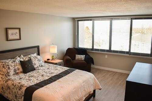 Master Bedroom in our 2-bedroom assisted living apartment