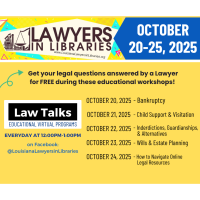 Law Talks - Child Support & Visitation (Virtual Workshop)