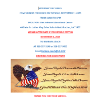 Veterans' Day Lunch