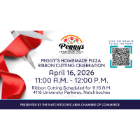 Peggy's Homemade Pizza Ribbon Cutting