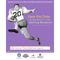 Save the Date: "Billy Cannon: They They Called Him a Legend" Opening Reception
