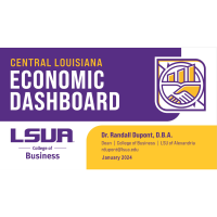 LSUA’s Central Louisiana Economic Dashboard for January Released