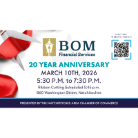 BOM Financial Services to Mark 20 Years of Service with Anniversary Celebration and Ribbon Cutting