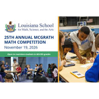 LSMSA to Host 25th Annual McGrath Competition on November 19