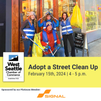 West Seattle Chamber Adopt A Street Clean Up