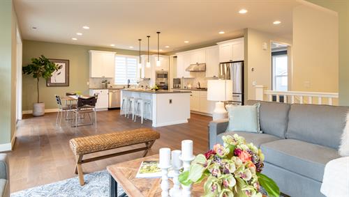 Staging & Photography - Great room & Kitchen Staging & Photography - Great room & Kitchen