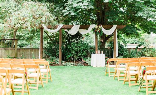 The Garden - wedding ceremony space, photo by Hillary Belton Photography