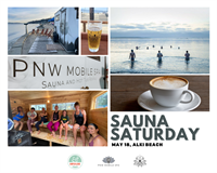 Sauna Saturday at Alki Beach