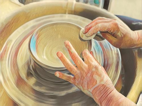 Try your hand at clay! Try your hand at clay!