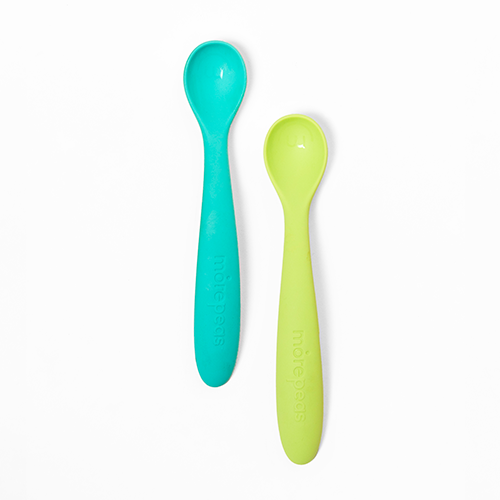 morepeas - ultra-soft silicone baby to toddler spoons