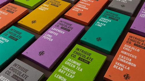 Intrigue Chocolate Packaging Design