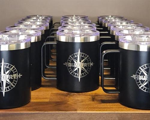 Branded mugs for TruNorth Restoration (North Carolina) - Client appreciation gifts