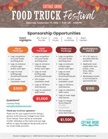 Food Truck Festival Sponsorships Available