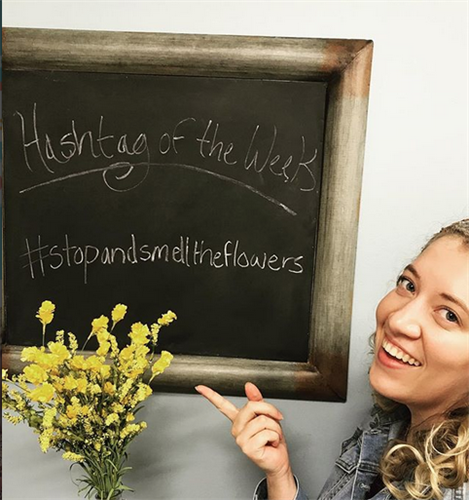Hashtag of the Week! #stopandsmelltheflowers Hashtag of the Week! #stopandsmelltheflowers