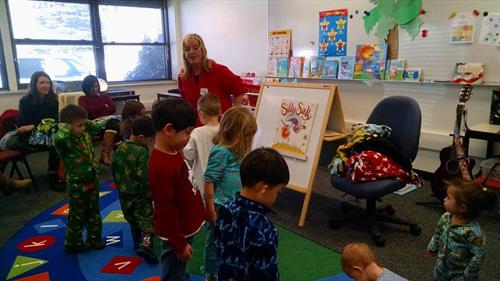 Pajama Day at Miss Laura's Story Time, Great Lakes Library, US Navy Base