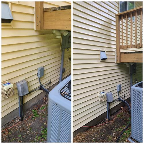 Bringing the siding back to life with a softwash.