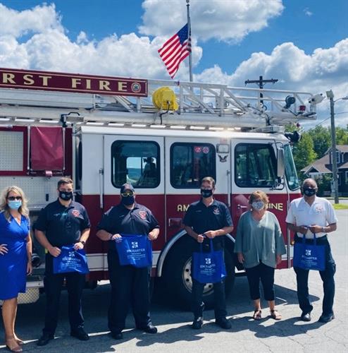Encharter gifts & lunch for First responders