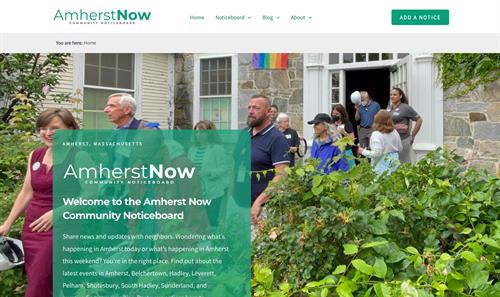 Website Development, Marketing Strategy, SEO & Content Management: Amherst Now, Amherst Digital Community Noticeboard Website Development, Marketing Strategy, SEO & Content Management: Amherst Now, Amherst Digital Community Noticeboard