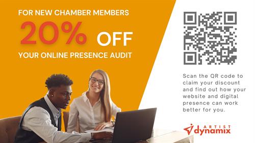Special offer for new members. 20% off your first online presence audit! Special offer for new members. 20% off your first online presence audit!
