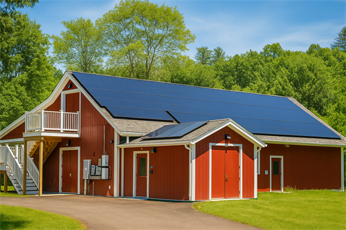 Amherst Mushroom Company Big Red Barn