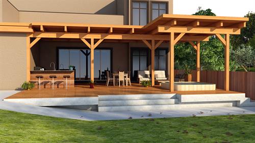 Outdoor Extension Deck Design