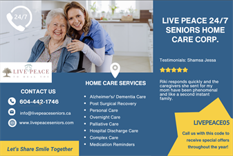 Live Peace 24/7 Senior Care Corp