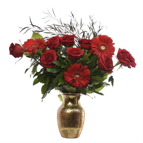 Besame Mucho Red Rose & Carn Romantic Arrangement