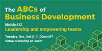 The ABCs of BD: Leadership and empowering teams