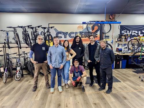 CyclErie Crew Inside Shop