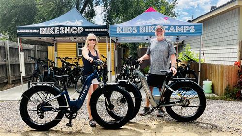 CyclErie Customer's on a Test Ride and new Bike day