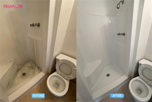 Bathroom - Before & After - Move in/out Cleaning 