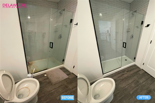 Bathroom - Before & After - Move in/out Cleaning 