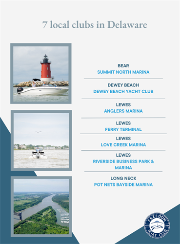 Freedom Boat Club Locations in Delaware