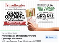 Primo Hoagies Ribbon cutting