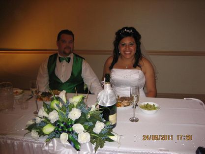 Bride and groom table 