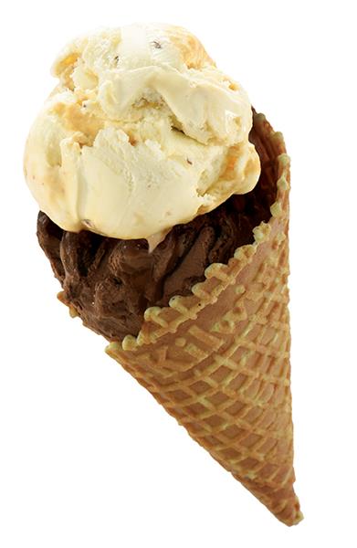 Two-scoop Kilwins Waffle Cone