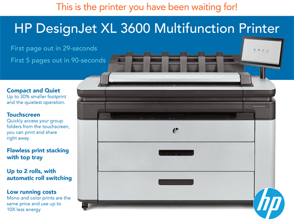 HP DesignJet 3600 - the perfect printer