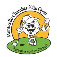 2020 Monticello Chamber Annual Golf Tournament, Monticello Chamber 20/20 Open, Keep Your Eyes on the Ball!; Thurs, Sept. 24, 2020