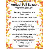 Annual Fall Bazar - Community United Methodist Church
