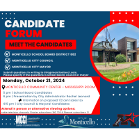 Candidate Forum - Monday, Oct. 21, 2024