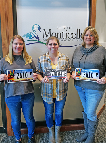 DMV Staff with Special License Plates