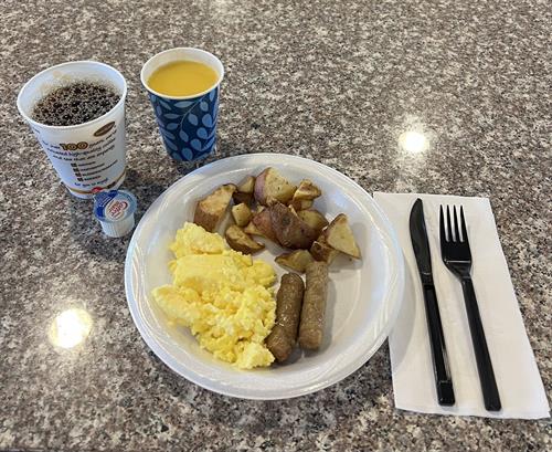 Many Hot & Cold Breakfast Choices  Many Hot & Cold Breakfast Choices