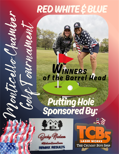 Hosted the Chamber Putting Green - Our Winners of the Barrel Head Engraving