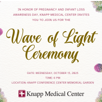 Wave of Light Ceremony at Knapp Medical Center